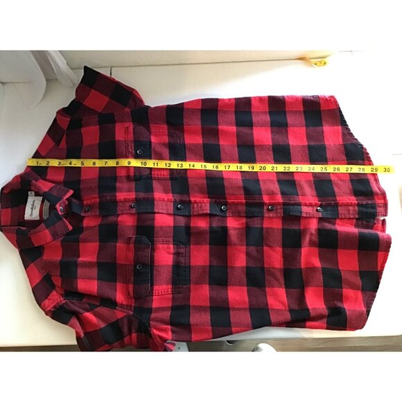 GOODIELLOW- MEN CHECKED 100% COTTON FLANNEL SHIRT SIZE MEDIUM - Picture 6 of 6